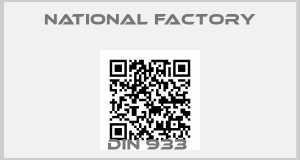 NATIONAL FACTORY-DIN 933 
