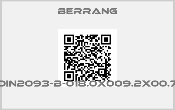 Berrang-DIN2093-B-018.0X009.2X00.7 