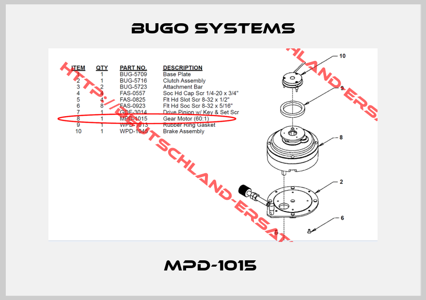 BUGO SYSTEMS-MPD-1015 