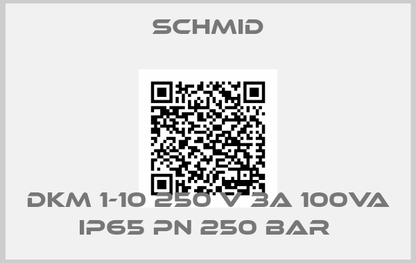 Schmid-DKM 1-10 250 V 3A 100VA IP65 PN 250 BAR 