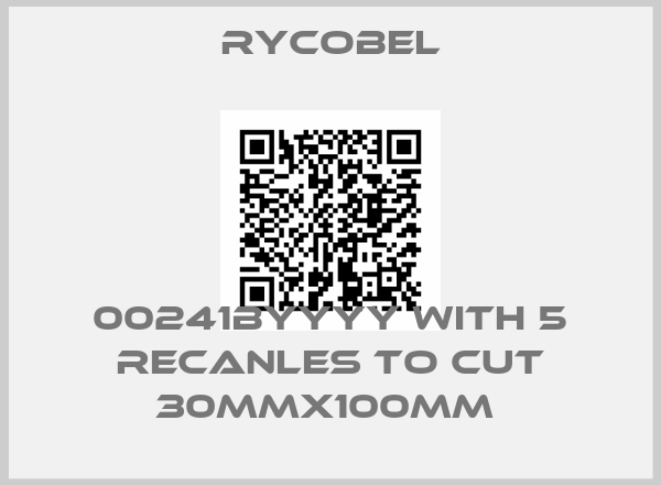 Rycobel-00241BYYYY WITH 5 RECANLES TO CUT 30MMX100MM 