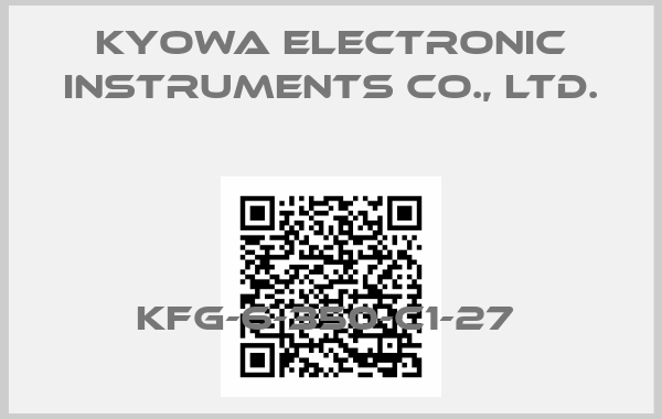 KYOWA ELECTRONIC INSTRUMENTS CO., LTD.-KFG-6-350-C1-27 