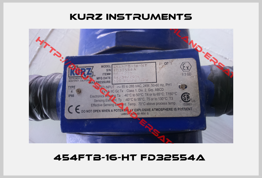 Kurz Instruments-454FTB-16-HT FD32554A 