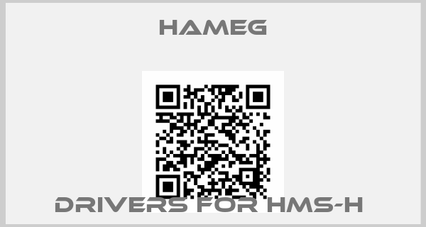 Hameg-DRIVERS FOR HMS-H 