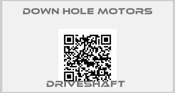 Down Hole Motors-DRIVESHAFT 