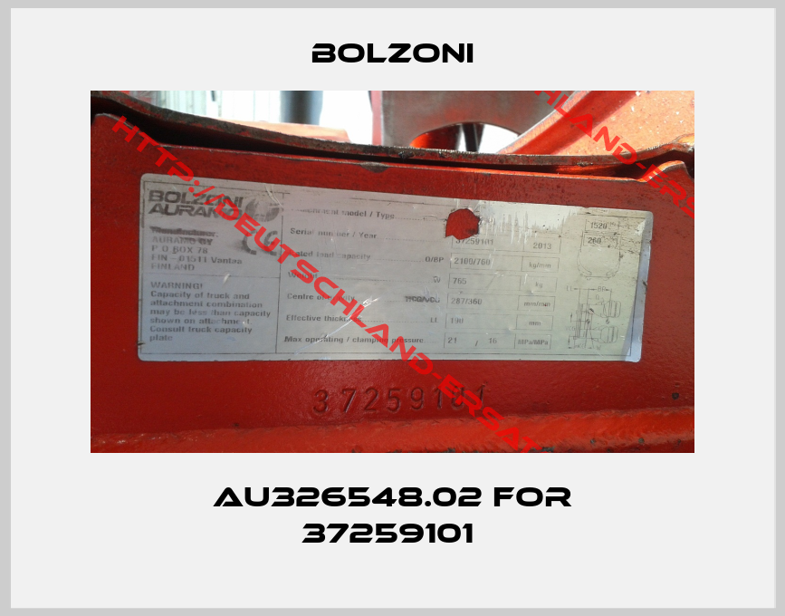 Bolzoni-AU326548.02 for 37259101 
