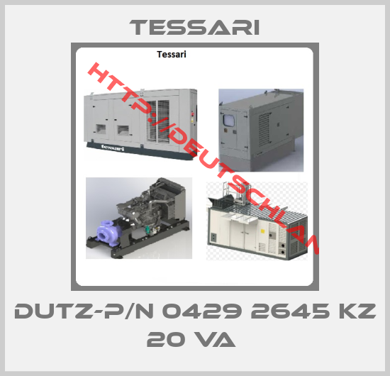 Tessari-DUTZ-P/N 0429 2645 KZ 20 VA 