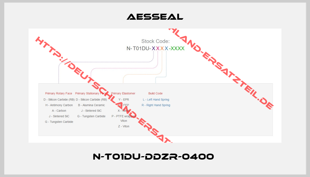 Aesseal-N-T01DU-DDZR-0400 