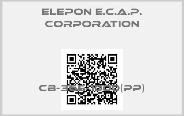 ELEPON E.C.A.P. Corporation-CB-365-1000(PP)