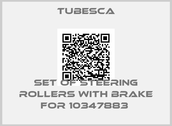 Tubesca-set of steering rollers with brake for 10347883 