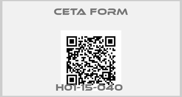 CETA FORM-H01-15-040 