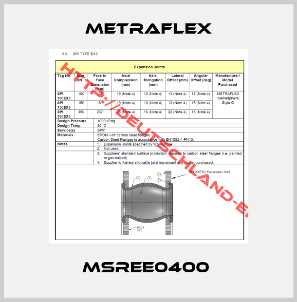 Metraflex-MSREE0400 