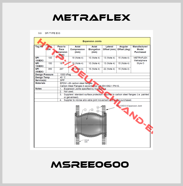 Metraflex-MSREE0600 