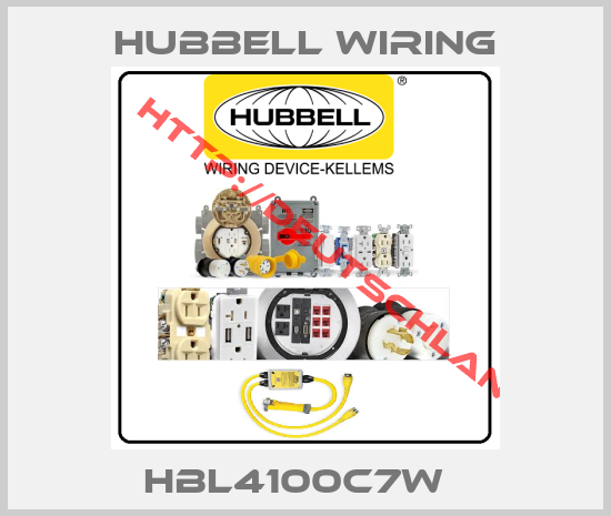 Hubbell Wiring-HBL4100C7W  