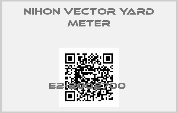 NIHON VECTOR YARD METER-E2-2002700 