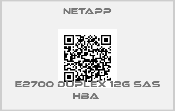 NetApp-E2700 DUPLEX 12G SAS HBA 