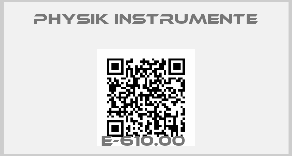 Physik Instrumente-E-610.00 
