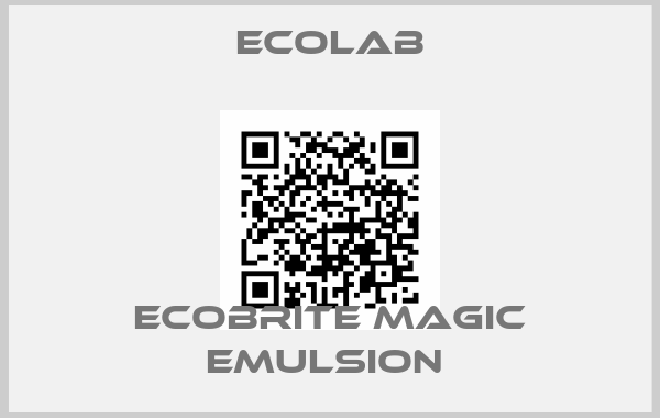 Ecolab-ECOBRITE MAGIC EMULSION 