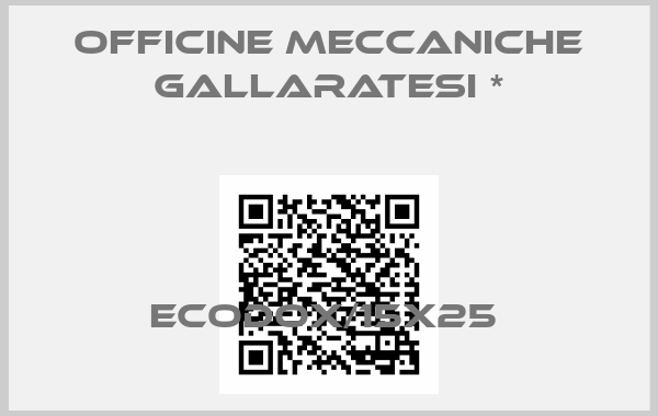 Officine Meccaniche Gallaratesi *-ECODOX/15X25 
