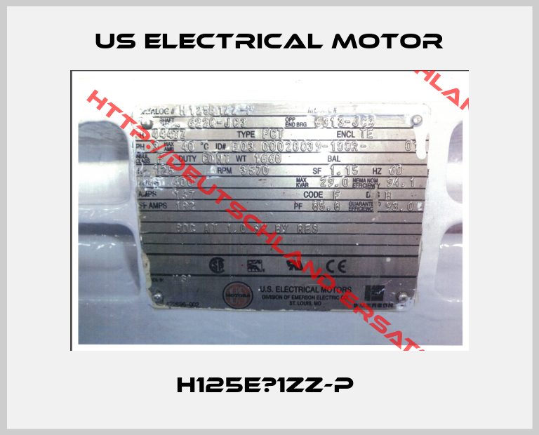 US ELECTRICAL MOTOR-H125E　1ZZ-P 