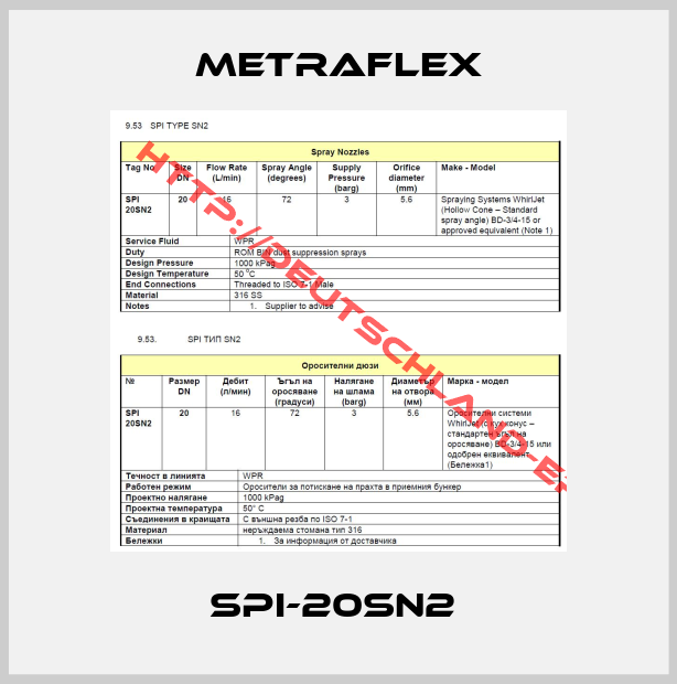 Metraflex-SPI-20SN2 