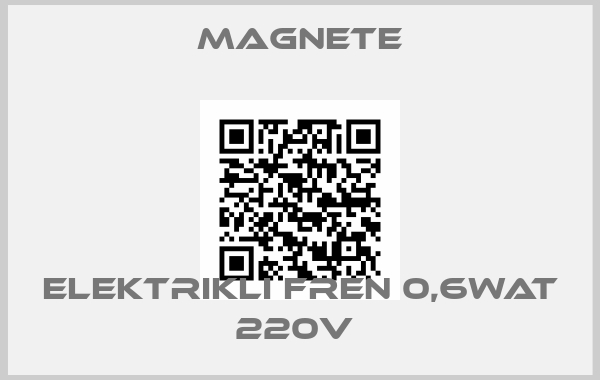 magnete-ELEKTRIKLI FREN 0,6WAT 220V 