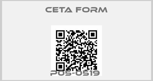 CETA FORM-P05-0519 