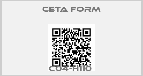 CETA FORM-C04-H110 
