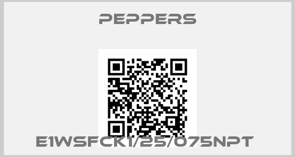Peppers-E1WSFCK1/25/075NPT 