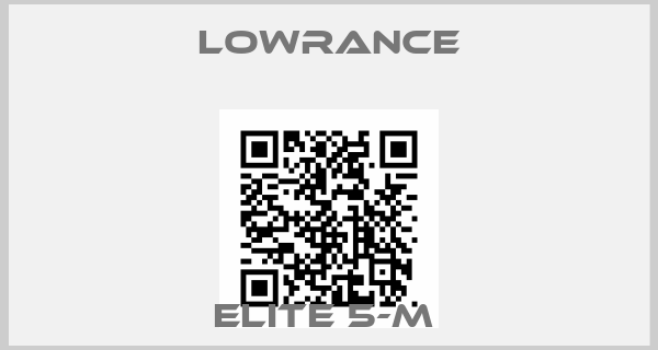 Lowrance-ELITE 5-M 