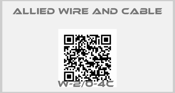 Allied Wire and Cable-W-2/0-4C 