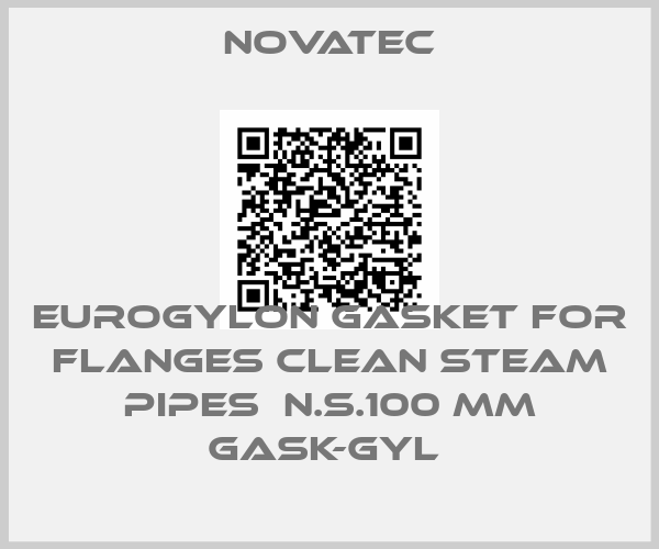 Novatec-EUROGYLON GASKET FOR FLANGES CLEAN STEAM PIPES  N.S.100 MM GASK-GYL 