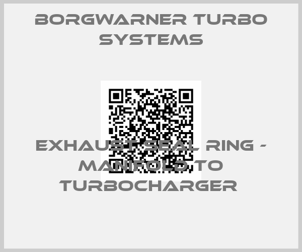 Borgwarner turbo systems-Exhaust Seal Ring - Manifold to Turbocharger 