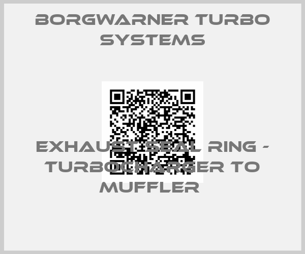 Borgwarner turbo systems-Exhaust Seal Ring - Turbocharger to Muffler 