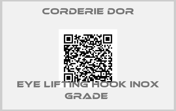 Corderie Dor-EYE LIFTING HOOK INOX GRADE 