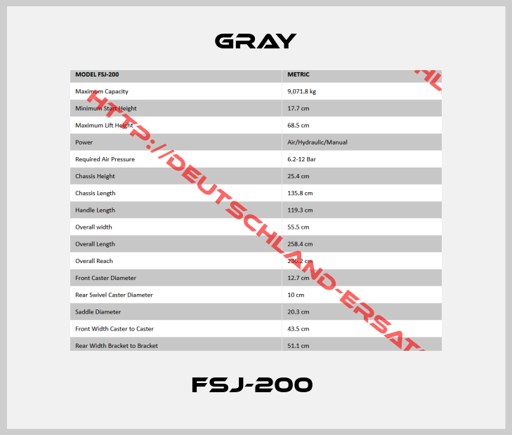 GRAY- FSJ-200 