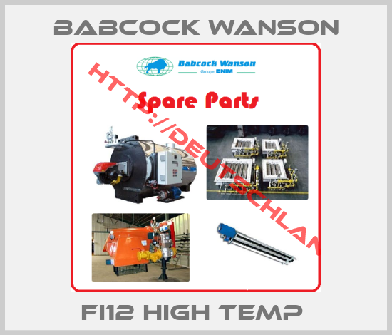 Babcock Wanson-FI12 HIGH TEMP 