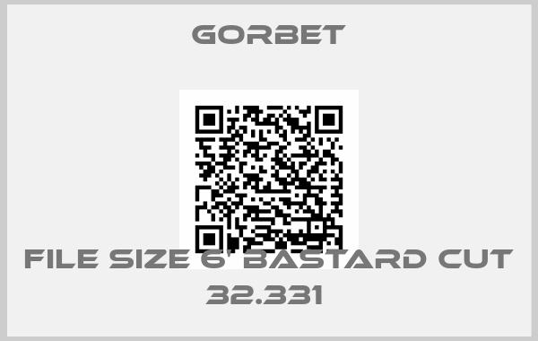 Gorbet-file size 6' Bastard cut 32.331 
