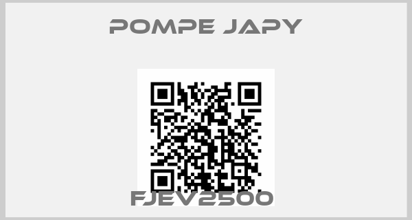 Pompe Japy-FJEV2500 
