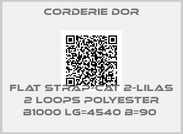 Corderie Dor-FLAT STRAP-CAT 2-LILAS 2 LOOPS POLYESTER B1000 LG=4540 B=90 