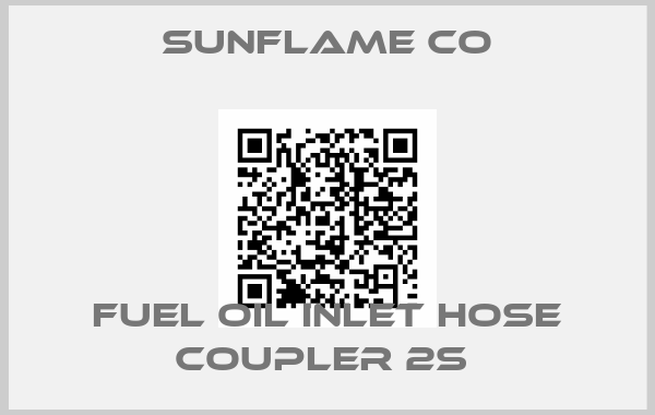 SUNFLAME CO-FUEL OIL INLET HOSE COUPLER 2S 