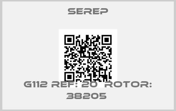 Serep-G112 REF: 20  ROTOR: 38205 