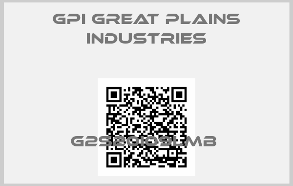 GPI Great Plains Industries-G2S20I09LMB 