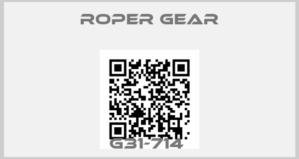 Roper gear-G31-714 