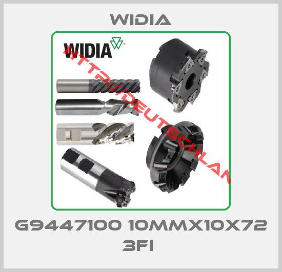 Widia-G9447100 10MMX10X72 3FI 