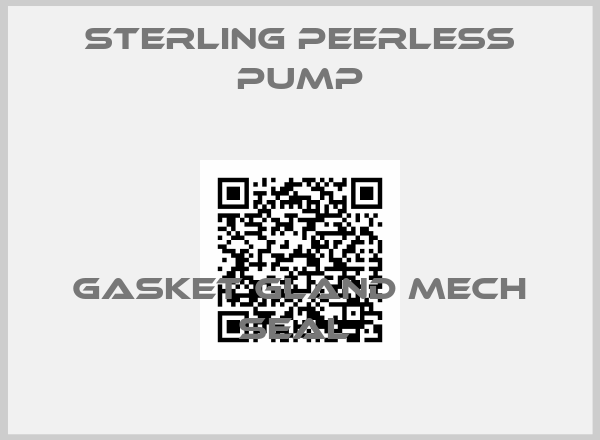 Sterling Peerless Pump-GASKET GLAND MECH SEAL 