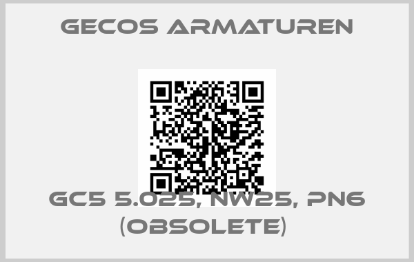 Gecos Armaturen-GC5 5.025, NW25, PN6 (OBSOLETE) 