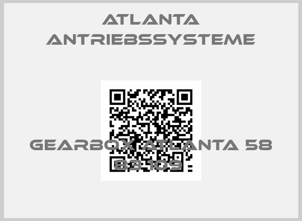 Atlanta Antriebssysteme-GEARBOX ATLANTA 58 83 109 