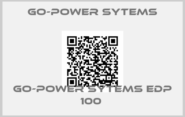Go-power Sytems-GO-POWER SYTEMS EDP 100 