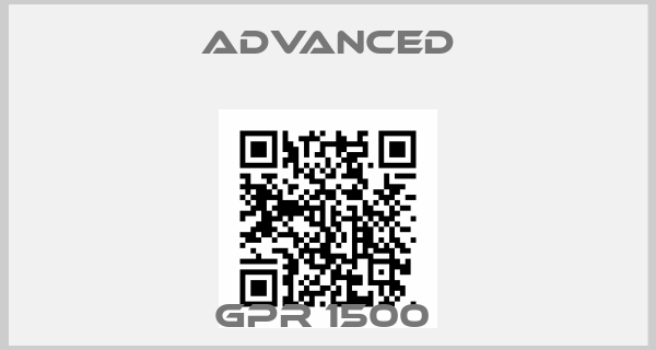 Advanced-GPR 1500 